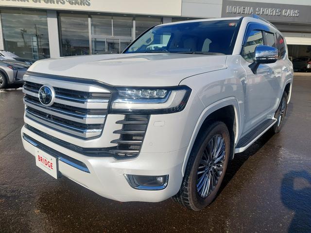 ランドクルーザー ZX 3300ccディーゼルターボ 12.3型JBLナビ全方位カメラ サンルーフ ルーフレール 純正ヒッチメンバー デフロック ETC ハンドルヒーター シートヒーター ベージュ内装(4枚目)