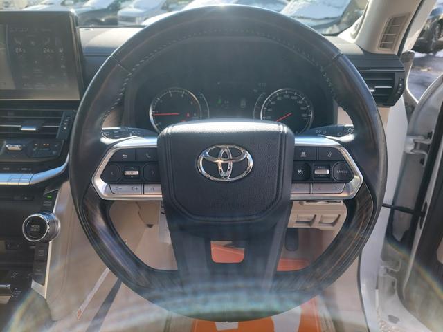 ランドクルーザー ZX 3300ccディーゼルターボ 12.3型JBLナビ全方位カメラ サンルーフ ルーフレール 純正ヒッチメンバー デフロック ETC ハンドルヒーター シートヒーター ベージュ内装(24枚目)