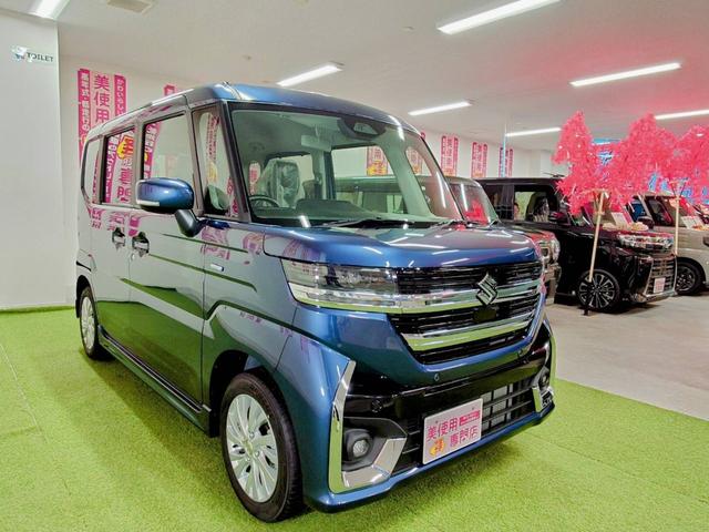 スペーシアカスタム ハイブリッドGS 4WD 登録済み未使用車  デュアルセンサーブレーキサポート シートヒーター 寒冷地仕様 スマートキー プッシュスタート LEDヘッドライト(8枚目)