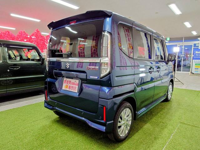 スペーシアカスタム ハイブリッドGS 4WD 登録済み未使用車  デュアルセンサーブレーキサポート シートヒーター 寒冷地仕様 スマートキー プッシュスタート LEDヘッドライト(9枚目)