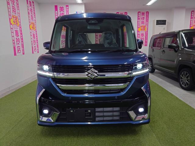 スペーシアカスタム ハイブリッドGS 4WD 登録済み未使用車  デュアルセンサーブレーキサポート シートヒーター 寒冷地仕様 スマートキー プッシュスタート LEDヘッドライト(15枚目)