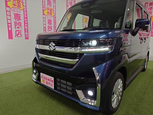 スペーシアカスタム ハイブリッドGS 4WD 登録済み未使用車  デュアルセンサーブレーキサポート シートヒーター 寒冷地仕様 スマートキー プッシュスタート LEDヘッドライト(18枚目)