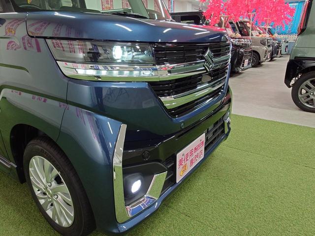 スペーシアカスタム ハイブリッドGS 4WD 登録済み未使用車  デュアルセンサーブレーキサポート シートヒーター 寒冷地仕様 スマートキー プッシュスタート LEDヘッドライト(19枚目)