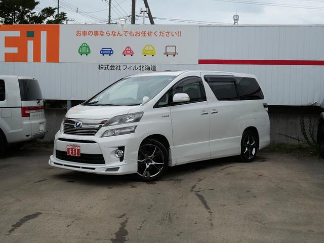 ヴェルファイアハイブリッド ＺＲ　Ｇエディション　メーカーＨＤＤナビＴＶ　後席フリップＤモニター　ツインサンルーフ　モデリスタ１９アルミ　アドミレーションエアロ　黒革シート　エグゼクティブシート　左右後自動ドア　Ａハイビーム　Ｂカメラ　プレミアムＳ（5枚目）