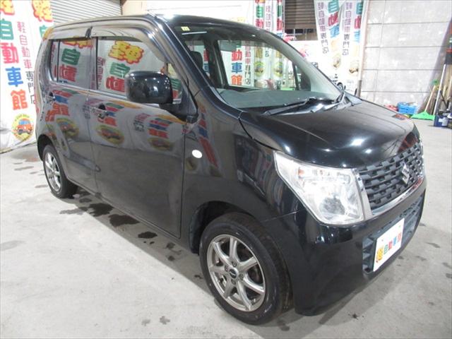 ワゴンR FX シートヒーター・ミラーヒーター・社外アルミホイール・CD再生・アイドリングストップ・キーレス・ABS・Wエアバック・エアコン・パワステ・パワーウィンドウ・禁煙車・4WD(3枚目)