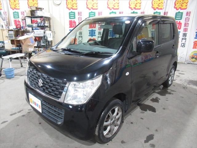 ワゴンR FX シートヒーター・ミラーヒーター・社外アルミホイール・CD再生・アイドリングストップ・キーレス・ABS・Wエアバック・エアコン・パワステ・パワーウィンドウ・禁煙車・4WD(4枚目)