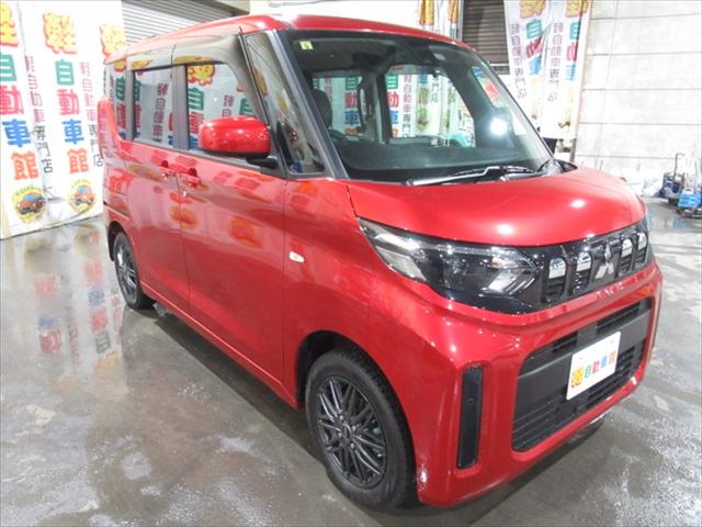 ｅＫスペース Ｇ　ドラレコ・バックカメラ・両側パワースライドドア・シートヒーター・ミラーヒーター・社外アルミホイール・衝突軽減ブレーキ・誤発進抑制装置・横滑り防止装置・ＬＥＤライト・サイドエアバック・禁煙車・４ＷＤ（3枚目）