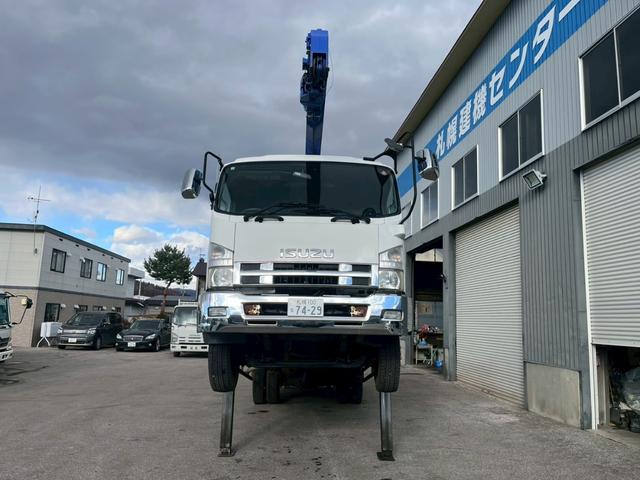 フォワード クレーン付き平ボデー 4段ラジコン仕様ロングジャッキセルフクレーン(2枚目)