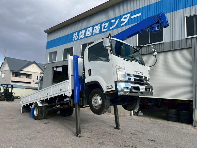 フォワード クレーン付き平ボデー 4段ラジコン仕様ロングジャッキセルフクレーン(6枚目)