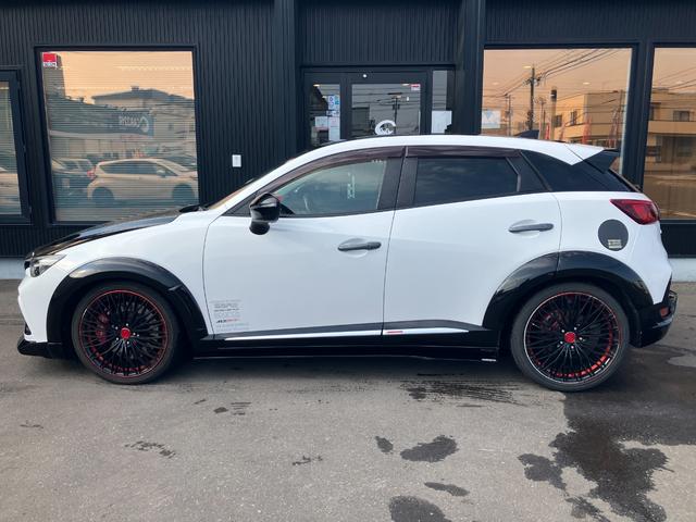 CX-3 XD ツーリング Lパッケージ 純正ナビ Bカメラ BOSE ハーフレザーシート クルコン シートヒーター 社外ホイール 社外フルエアロ 社外タワーバー 追加メーター(6枚目)