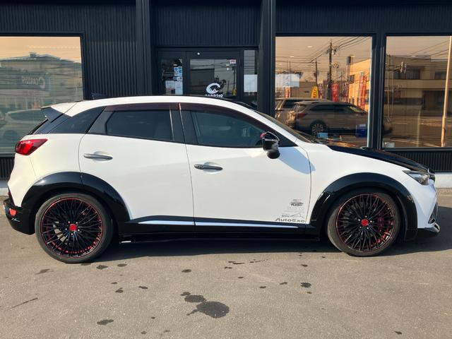 CX-3 XD ツーリング Lパッケージ 純正ナビ Bカメラ BOSE ハーフレザーシート クルコン シートヒーター 社外ホイール 社外フルエアロ 社外タワーバー 追加メーター(7枚目)