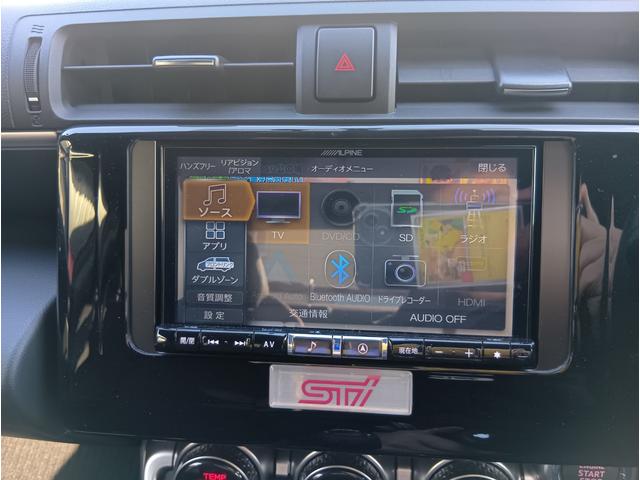 BRZ R 6MT 本州仕入 STIエアロ STIマフラー アルパインナビ 地デジTV LEDヘッドランプ ETC プッシュスタート 純正AW(35枚目)
