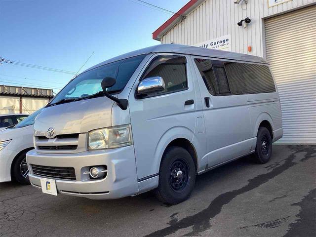 ハイエースワゴン 　ＤＸ　４ＷＤ　ソーラーパネル　換気扇　べバストヒーター　ベッドキット　ＥＴＣ　１００Ｖ電源　サブバッテリー　テーブル　ＨＤＤオーディオ　網戸（42枚目）