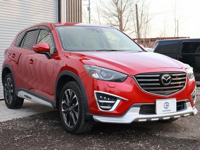 CX-5 XD Lパッケージ ワンオーナー DAMDフルエアロ ケンスタイルフォグランプガーニッシュ 黒革シート 純正ナビ バックカメラ LEDヘッドライト 純正エンジンスターター パワーシート シートヒーター(2枚目)