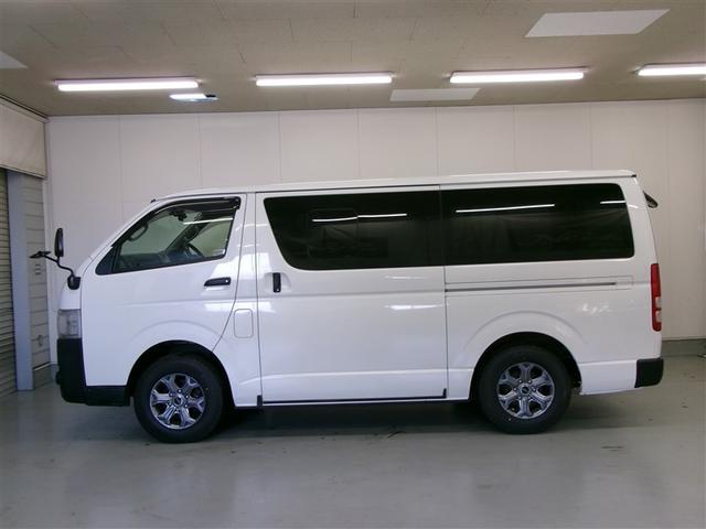 ハイエースバン ロングＤＸ　アルミ　バックモニター　エアバック　フルタイム４ＷＤ　寒冷地　ＡＵＸ　ＥＴＣ付き　パワーウインドウ　キーレス　ＡＢＳ　パワーステアリング　３列シート　マニュアルエアコン　ナビ　メモリーナビ（2枚目）