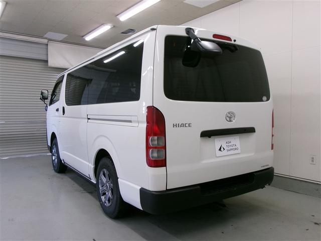 ハイエースバン ロングＤＸ　アルミ　バックモニター　エアバック　フルタイム４ＷＤ　寒冷地　ＡＵＸ　ＥＴＣ付き　パワーウインドウ　キーレス　ＡＢＳ　パワーステアリング　３列シート　マニュアルエアコン　ナビ　メモリーナビ（3枚目）