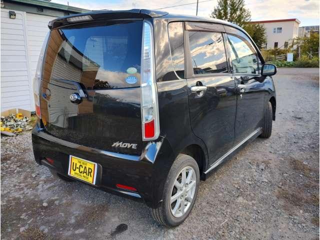 ムーヴ カスタム Xリミテッド 車検2年 カーナビ ワンセグ プッシュスタート スマートキー キーレス ベンチシート HID フォグランプ 寒冷地仕様 ABS バックカメラ 盗難防止装置 修復歴無し (黒M)(14枚目)