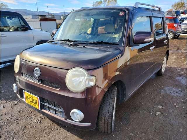 ミラココア 　車検２年　スマートキー　キーレス　ベンチシート　フォグランプ　ルーフレール　寒冷地仕様　ＡＢＳ　盗難防止装置　（茶Ｍ）（10枚目）