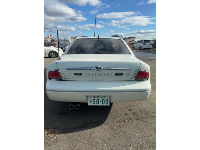 プレジデントＪＳ タイプＧ　社外サスコン　地デジナビ　１９インチ　冬タイヤ付き新品（8枚目）