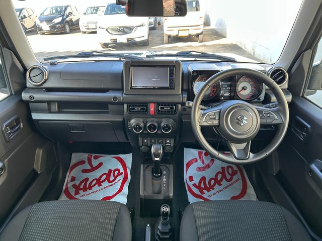 ジムニー ＸＣ　オートマ／ケンウッドナビ／バックカメラ／ドラレコ／ＥＴＣ／セーフティサポート／クルコン／ＬＥＤヘッドライト／ハイビームアシスト／シートヒーター／スマートキー／プッシュスタート／純正１６インチアルミ（3枚目）