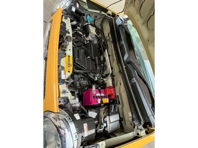 ハスラー Ｇ　４ＷＤ　純正フルセグ　ＳＤナビ　テレビ　ＨＩＤヘッドランプ　レーダーブレーキサポート　スマートキー　プッシュスタート　ＣＤ　ＤＶＤ　シートヒーター　ツートーンカラー　盗難防止装置　横滑り防止装置（6枚目）