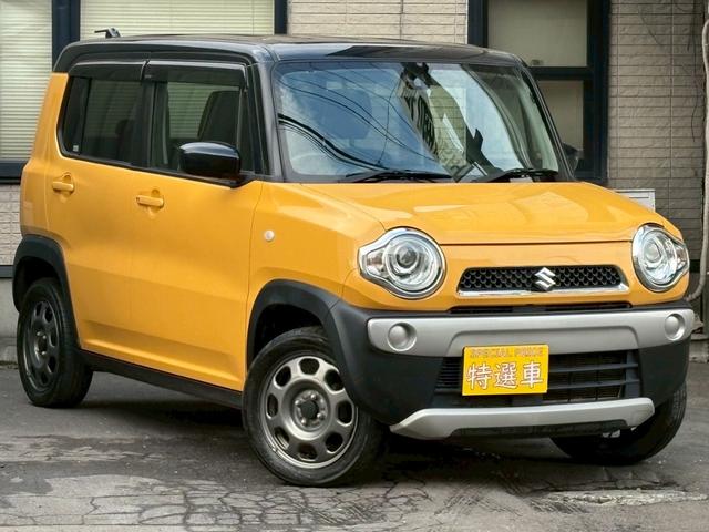 ハスラー Ｇ　４ＷＤ　純正フルセグ　ＳＤナビ　テレビ　ＨＩＤヘッドランプ　レーダーブレーキサポート　スマートキー　プッシュスタート　ＣＤ　ＤＶＤ　シートヒーター　ツートーンカラー　盗難防止装置　横滑り防止装置（8枚目）