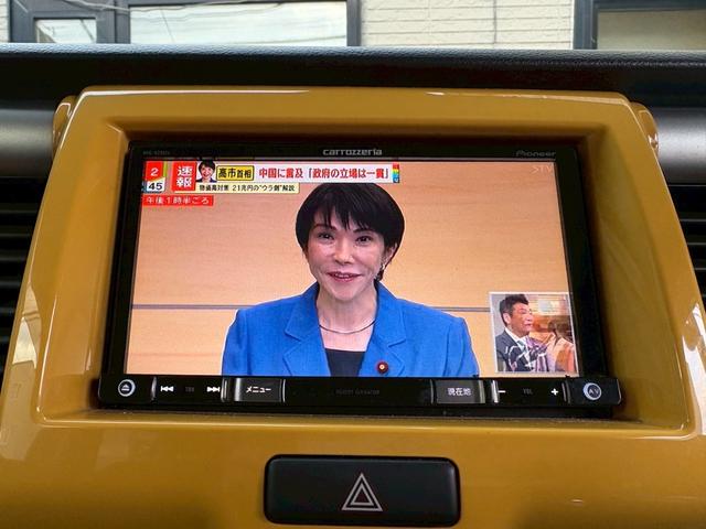 ハスラー Ｇ　４ＷＤ　純正フルセグ　ＳＤナビ　テレビ　ＨＩＤヘッドランプ　レーダーブレーキサポート　スマートキー　プッシュスタート　ＣＤ　ＤＶＤ　シートヒーター　ツートーンカラー　盗難防止装置　横滑り防止装置（38枚目）