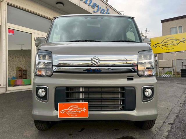 エブリイワゴン ＰＺターボ　４ＷＤ　バックカメラ　両側スライド・片側電動　クリアランスソナー　レーンアシスト　衝突被害軽減システム　オートライト　スマートキー　アイドリングストップ　電動格納ミラー　シートヒーター　ベンチシート（3枚目）