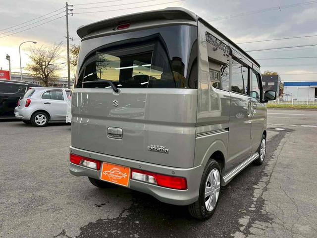 エブリイワゴン ＰＺターボ　４ＷＤ　バックカメラ　両側スライド・片側電動　クリアランスソナー　レーンアシスト　衝突被害軽減システム　オートライト　スマートキー　アイドリングストップ　電動格納ミラー　シートヒーター　ベンチシート（8枚目）