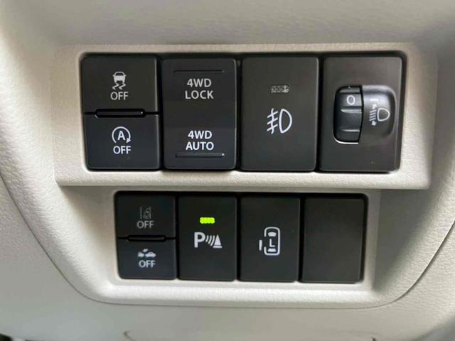 エブリイワゴン ＰＺターボ　４ＷＤ　バックカメラ　両側スライド・片側電動　クリアランスソナー　レーンアシスト　衝突被害軽減システム　オートライト　スマートキー　アイドリングストップ　電動格納ミラー　シートヒーター　ベンチシート（24枚目）