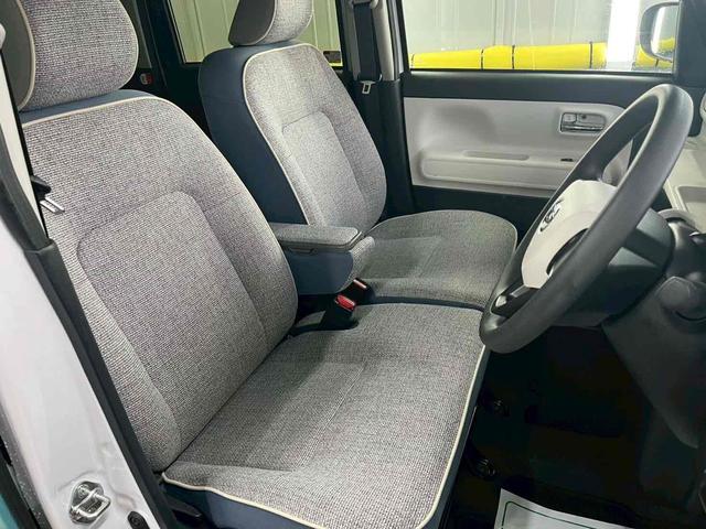 ムーヴキャンバス ストライプスＧ　ＥＴＣ　両側電動スライドドア　ＴＶ　クリアランスソナー　衝突被害軽減システム　オートライト　スマートキー　アイドリングストップ　電動格納ミラー　シートヒーター　ベンチシート　ＣＶＴ　ＥＳＣ　ＣＤ（28枚目）