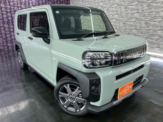 タフト 　４ＷＤ　クリアランスソナー　オートクルーズコントロール　衝突被害軽減システム　オートライト　スマートキー　アイドリングストップ　電動格納ミラー　シートヒーター　サンルーフ　ＣＶＴ　ＥＳＣ（3枚目）