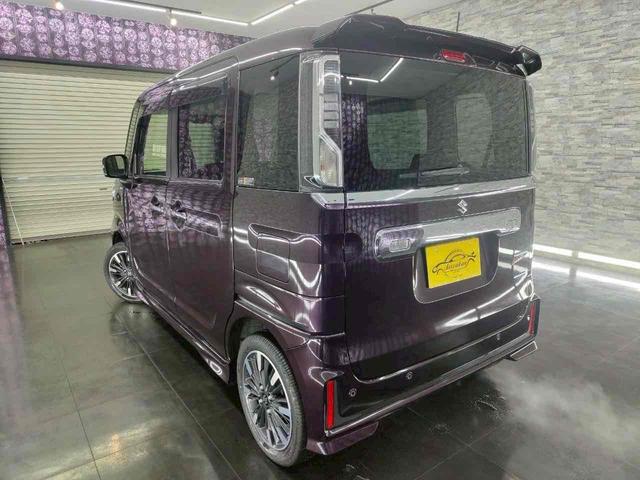 スペーシアカスタム 　両側電動スライドドア　クリアランスソナー　衝突被害軽減システム　オートライト　スマートキー　電動格納ミラー　シートヒーター　ベンチシート　ＣＶＴ　ＥＳＣ　ＣＤ　アルミホイール　Ｂｌｕｅｔｏｏｔｈ（5枚目）