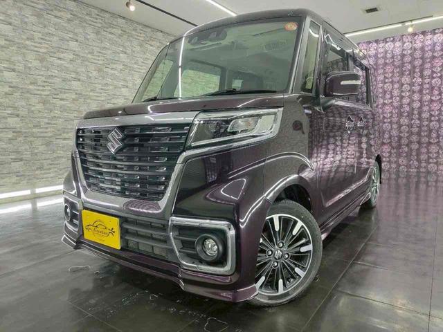 スペーシアカスタム 　両側電動スライドドア　クリアランスソナー　衝突被害軽減システム　オートライト　スマートキー　電動格納ミラー　シートヒーター　ベンチシート　ＣＶＴ　ＥＳＣ　ＣＤ　アルミホイール　Ｂｌｕｅｔｏｏｔｈ（7枚目）