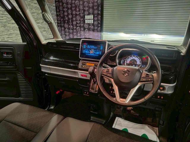 スペーシアカスタム 　両側電動スライドドア　クリアランスソナー　衝突被害軽減システム　オートライト　スマートキー　電動格納ミラー　シートヒーター　ベンチシート　ＣＶＴ　ＥＳＣ　ＣＤ　アルミホイール　Ｂｌｕｅｔｏｏｔｈ（57枚目）