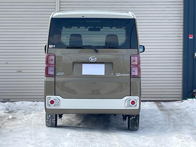 ウェイク Ｘ　ＳＡ　４ＷＤ　ターボ　エンスタ　ナビ　バックカメラ　スタッドレスタイヤ　ＥＴＣ　記録簿（7枚目）