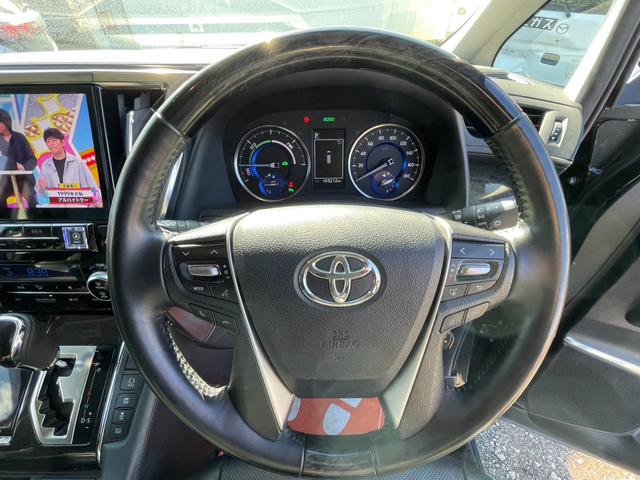 ヴェルファイアハイブリッド ＺＲ　ハイブリッド　２．５　ＺＲ　Ｅ－Ｆｏｕｒ　４ＷＤ　純正エンスタ　アルパインビッグＸ　バックカメラ　２１インチアルミ　（ブラック）後席フリップダウンモニター　スタッドレスタイヤ納車（22枚目）