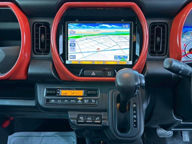 ハスラー ハイブリッドＧ　４ＷＤ　ＥＴＣ　ナビ　ＴＶ　クリアランスソナー　レーンアシスト　衝突被害軽減システム　オートライト　スマートキー　アイドリングストップ　電動格納ミラー　シートヒーター　ＣＶＴ　盗難防止システム　ＡＢＳ（4枚目）