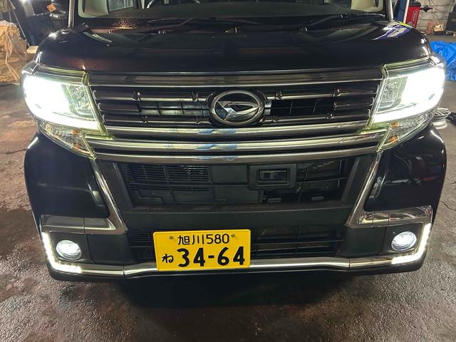 タント カスタムRS トップエディションSAII 4WD 両側電動スライドドア TV 衝突被害軽減システム LEDヘッドランプ スマートキー アイドリングストップ 電動格納ミラー ベンチシート CVT 盗難防止システム ABS ESC アルミホイール(13枚目)