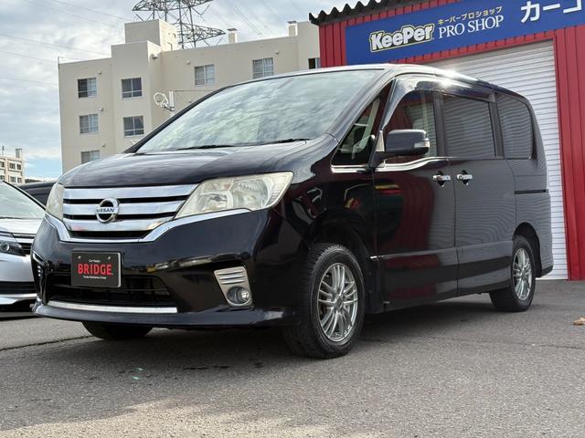 セレナ ハイウェイスター　Ｖセレクション　４ＷＤ／両側パワースライドドア／純正ナビ／フルセグＴＶ／フリップダウンモニター／ＨＩＤ／クルーズコントロール／Ｂｌｕｅｔｏｏｔｈ接続／後席エアコン／フロントデュアルエアコン／ＥＴＣ／シートアレンジ（2枚目）