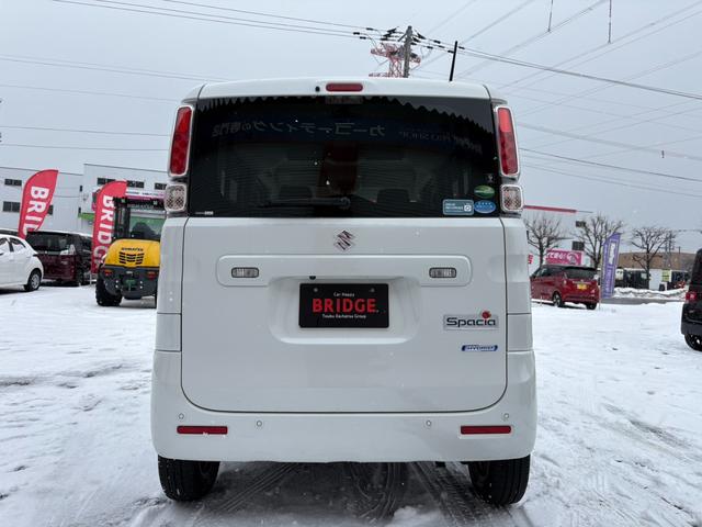スペーシア ハイブリッドＸ　４ＷＤ／両側パワースライドドア／全方位モニター／フルセグＴＶ付ＳＤナビ／シートヒーター／フルオートエアコン／スマートキー／プッシュスタート／フルフラットシート／スペアキー／取扱説明書（7枚目）