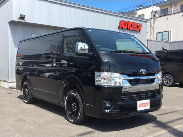 ハイエースバン ロングスーパーＧＬ　４ＷＤ　寒冷地仕様　リアヒーター＆リアクーラー　プッシュスタート　スマートキー　ステアリングスイッチ　ベッドキッド　ＬＥＤヘッドライト　ドラレコ　メモリナビ　ワンセグＴＶ　電動格納ミラー　バックカメラ（3枚目）