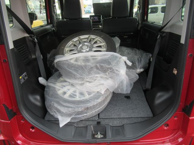 スペーシアカスタム ハイブリッドＸＳターボ　４ＷＤ　ＡＢＳ　プッシュスタート　キーフリー　ナビ・ＴＶ　全方位モニター　シートヒーター　ＥＴＣ　ステアリングスイッチ　パドルシフト　クルーズコントロール　両側パワースライドドア　冬タイヤ積込（35枚目）