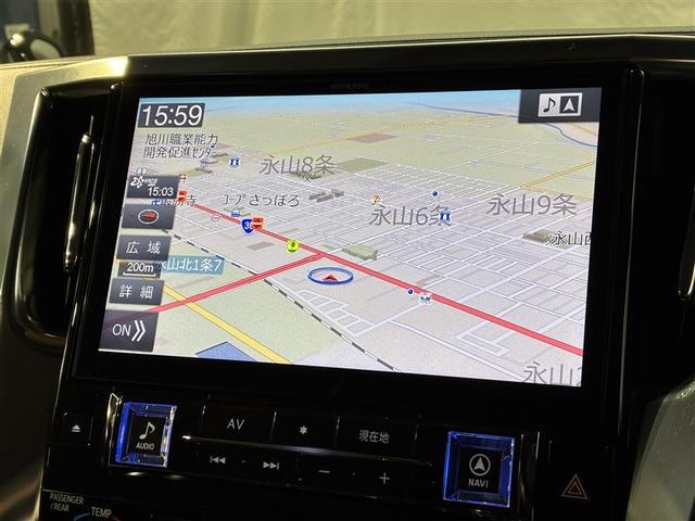 アルファード ２．５Ｓ　４ＷＤ　フルセグ　メモリーナビ　ＤＶＤ再生　ミュージックプレイヤー接続可　後席モニター　バックカメラ　衝突被害軽減システム　ＥＴＣ　両側電動スライド　ＬＥＤヘッドランプ　乗車定員７人　３列シート（16枚目）