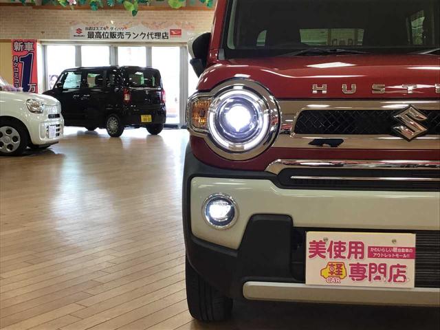 ハスラー ＪスタイルＩＩ　４ＷＤ　純正ＬＥＤヘッドライト　フォグライト　プッシュスタート　シートヒーター　スズキセーフティサポート　フェニックスレッドパール　ソフトベージュ２トーン（18枚目）