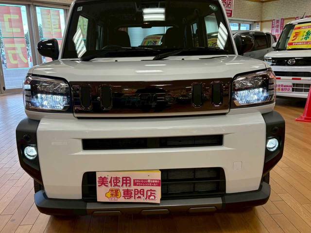 タフト Ｇ　ダーククロムベンチャー　ＬＥＤヘッドライト　ＬＥＤフォグランプ　純正アルミホイール　スカイフィールトップ　オートエアコン　プッシュスタート　シートヒーター　衝突被害軽減ブレーキ　横滑り防止機能　車線逸脱防止機能　Ａストップ（12枚目）