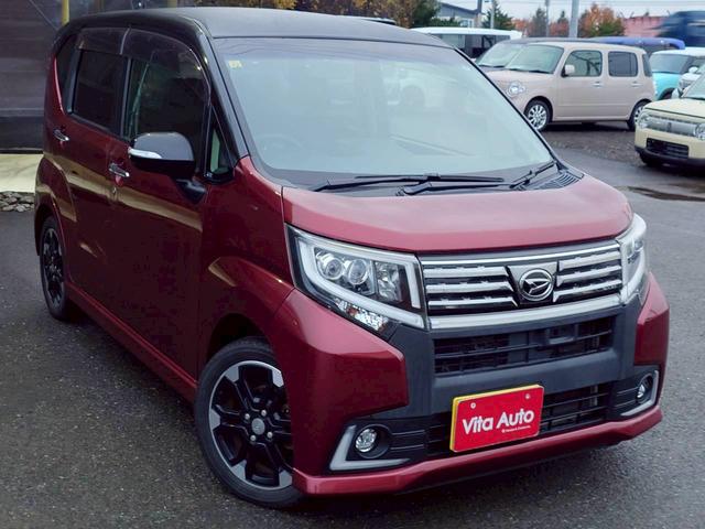 ムーヴ カスタム RS ハイパーSA 4WD SDナビ フルセグTV スマートキー LEDヘッドライト 衝突軽減ブレーキ Bluetooth 純正15インチアルミ ETC(2枚目)