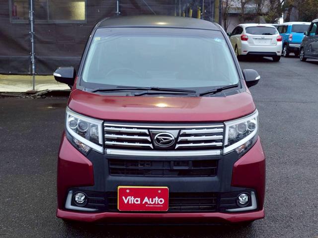 ムーヴ カスタム RS ハイパーSA 4WD SDナビ フルセグTV スマートキー LEDヘッドライト 衝突軽減ブレーキ Bluetooth 純正15インチアルミ ETC(4枚目)