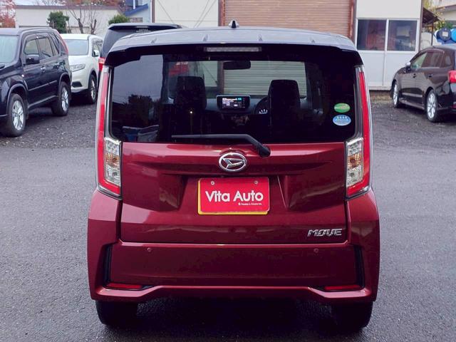 ムーヴ カスタム RS ハイパーSA 4WD SDナビ フルセグTV スマートキー LEDヘッドライト 衝突軽減ブレーキ Bluetooth 純正15インチアルミ ETC(12枚目)