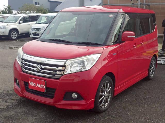 ソリオ ハイブリッドMZ 4WD メモリーナビ フルセグTV スマートキー LEDヘッドライト 両側パワスラ シートヒーター Bluetooth 社外15インチアルミ ETC(6枚目)